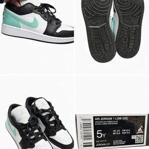 Jordan Kids Air Jordan 1 Low - Black and Mint